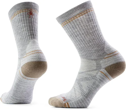 Vista 8 de Smartwool Calcetines de media caña para mujer con amortiguación ligera para caminatas Amanecer púrpura ceniza