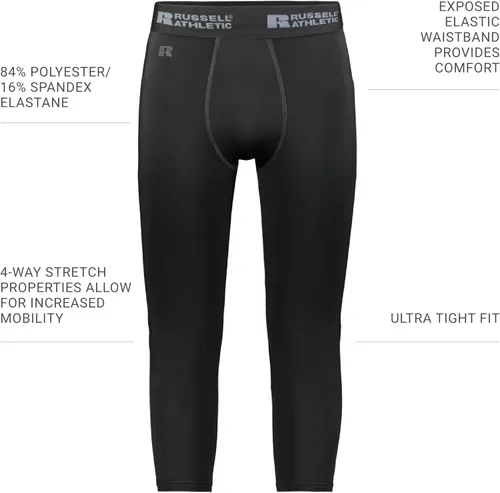 Vista 4 de Russell Athletic Mens Russell Athletic Compression 78 Tight