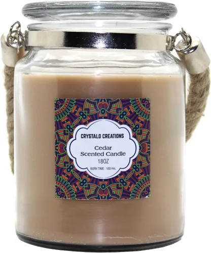 Vista 2 de Creations Dragon's Blood Vela perfumada con mango de cuerda, 18 onzas