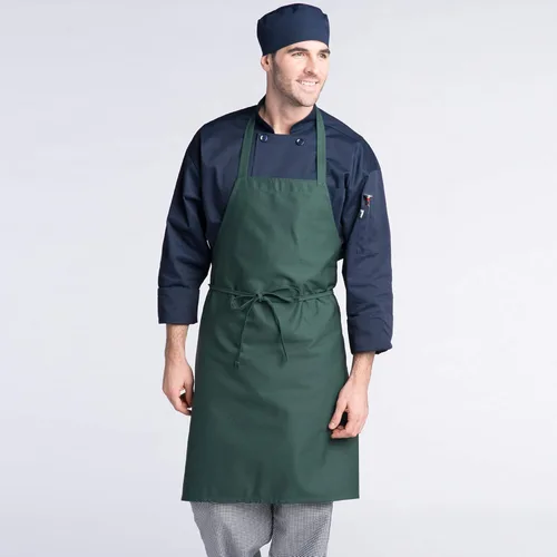 Vista 4 de Delantal unisex clásico con peto para el uniforme de trabajo