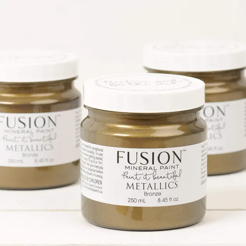 Vista 11 de Fusion Mineral Paint Metálicos (1.3 fl oz, Bronce)