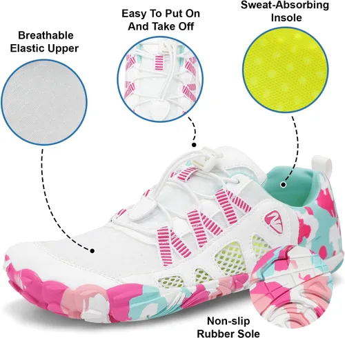 Vista 2 de XIHALOOK Zapatos deportivos de senderismo para mujer y hombre, de secado rápido, descalzos para playa, caminar, kayak, surf, entrenamiento