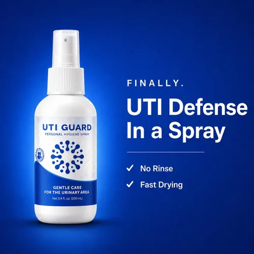 Vista 2 de UTI Guard - Spray externo sin enjuague para prevención de infecciones urinarias, para mujeres y hombres Proactive urinary tract care