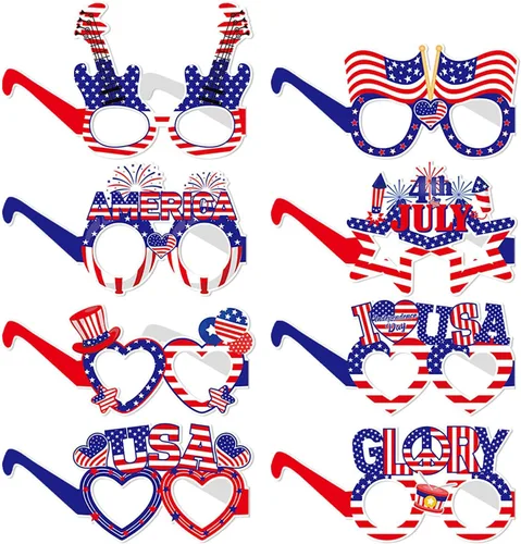 Vista 14 de OURUOLA Decoraciones hawaianas de verano para fiestas en la piscina, gafas de sol divertidas - 16pcs gafas tropicales Aloha flamingo, decoración