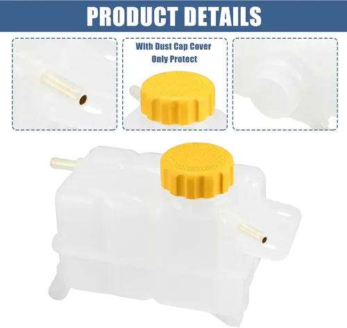 Vista 6 de X AUTOHAUX 1 Unidades Refrigerante Radiador Depósito Depósito 96930818 95216944 Refrigerante Desbordamiento Botella con Tapa para Pontiac G3 Base