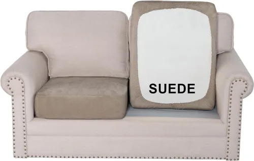 Vista 9 de H.VERSAILTEX Funda de asiento de gamuza elástica para sala de estar, fundas de sofá aptas para mascotas, fundas de sofá gruesas y suaves, lavables