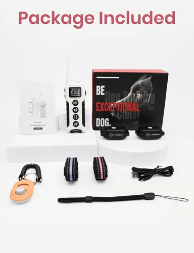 Vista 9 de Collar de entrenamiento para perros sin choque, collar vibratorio para perros pequeños, medianos y grandes, sin golpes, sin puntas