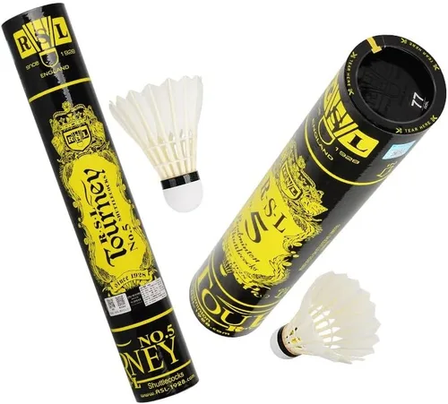 Vista 7 de No.5 Tourney Badminton Shuttlecock Birdy 12-Pack (velocidad-77)