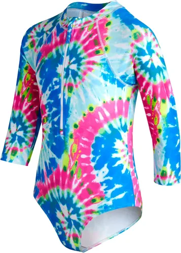 Vista 3 de Limited Too Traje de baño de manga larga UPF 50+ con protección solar y arena para niñas (7-16)