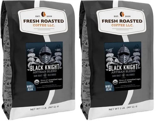 Vista 20 de Fresh Roasted Coffee, Blackbeard's Revenge, 12 onzas, tostado medio, Kosher, grano entero