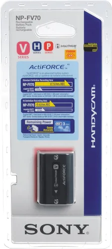 Vista 3 de Sony NP-FV70A V-Series - Batería recargable para cámara digital, color negro