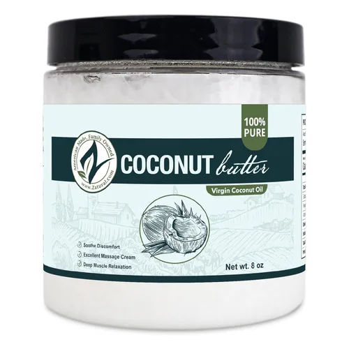 Vista 11 de Zatural Aceite de coco 100% virgen Aceite extra virgen, sin refinar, prensado en frío para uso culinario, hidratación de la piel y acondicionador