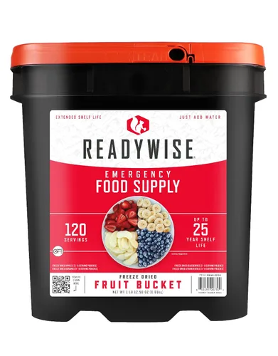 Vista 17 de ReadyWise Prepper Pack Cubo – 52 porciones de suministro de alimentos de emergencia, kit de supervivencia, comidas con proteínas, alimentos