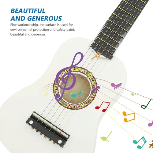 Vista 4 de Ciieeo 14ZI1812MUUIS1,21.1*6.9*2.4 in - 21 guitarras acústicas pequeñas, guitarra acústica clásica con cuerda de púa para principiantes, niños