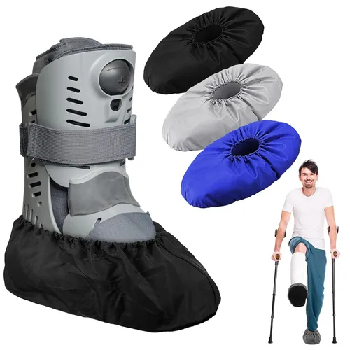 Vista 8 de Mepase 12 Piezas de Funda para Botas de Caminar con Fractura, Funda para Pies Reutilizable Impermeable Antideslizante para Botas de Caminar