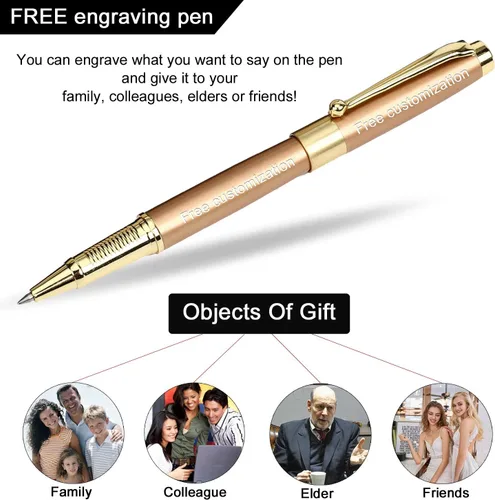Vista 3 de Bolígrafo de grabado gratis, bolígrafos personalizados, bolígrafo de rodillo, bolígrafo, bolígrafo de bola, bolígrafo de repuesto mediano, tinta