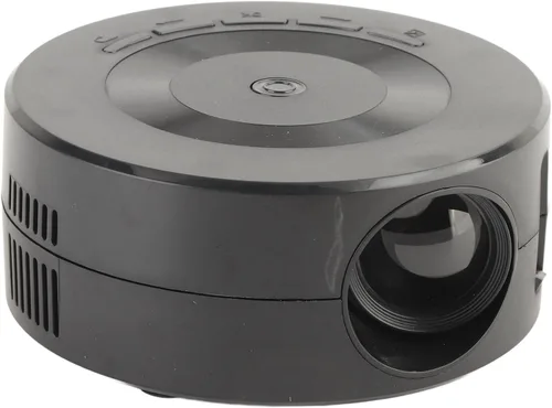 Vista 9 de Luqeeg Mini proyector portátil, negro, LCD, VGA, USB, compatible con iOS, teléfono, tableta, con control remoto