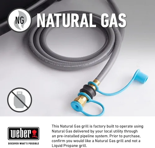 Vista 12 de Weber Genesis E-335 - Parrilla de gas, gas natural, color negro