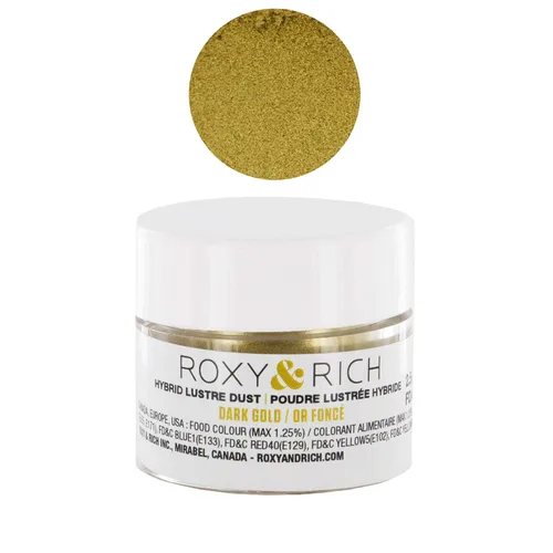Vista 10 de Roxy & Rich Hybrid Luster Powder - Colorante para alimentos, color perla natural, 0.09 oz