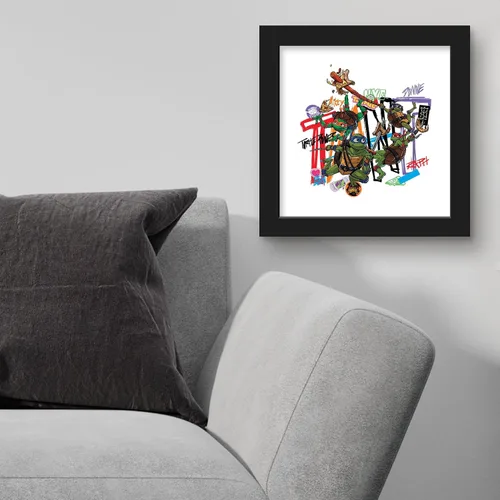 Vista 3 de Trends International Gallery Pops Nickelodeon Teenage Mutant Ninja Turtles: Mutant Mayhem - Arte de pared de poder de tortuga de la hermandad