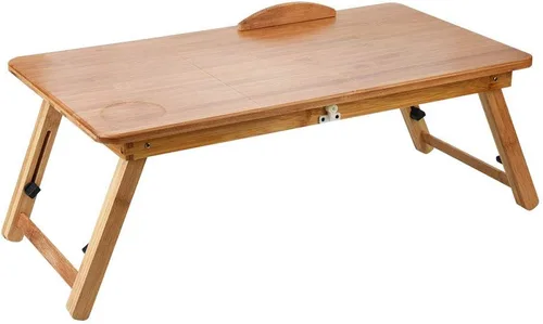 Vista 9 de Laptop Table Bamboo Wooden Laptop Sofa Couch Office Stand Stand for Desks and Beds (50 * 30 Without Drawer)