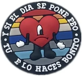 Vista 3 de TOYORK Bad Bunny - Dijes para zapatos, de cloruro de polivinilo al azar, 21 piezas de decoración de zapatos para niñas, niños, adolescentes, niños