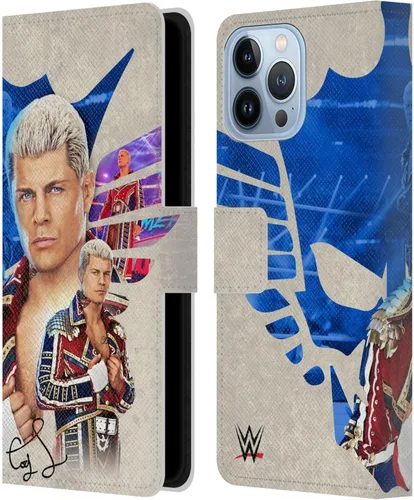 Vista 24 de Head Case Designs Funda con licencia oficial de la WWE American Nightmare Flag Cody Rhodes compatible con Apple iPhone 11