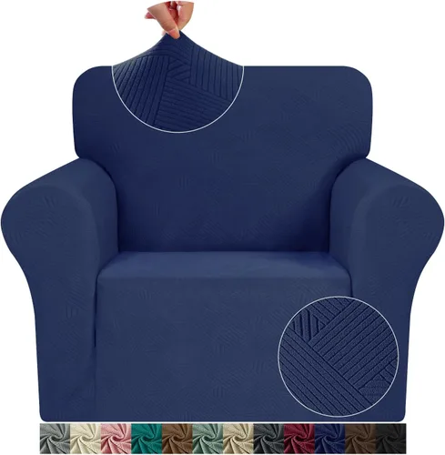 Vista 31 de JIVINE - Funda para sofá biplaza, 1 pieza elástica para sofá de 2 cojines, protector de muebles con parte inferior elástica para niños y mascotas