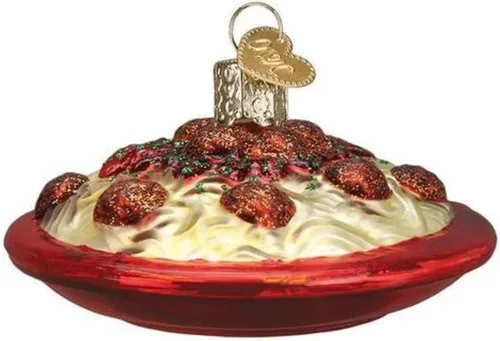 Vista 5 de Old World Christmas Caja de adorno de árbol de pasta Caja de pasta
