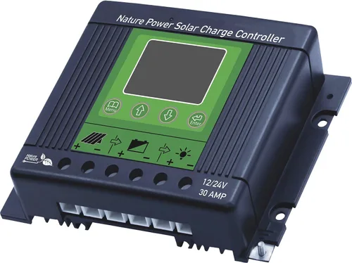Vista 2 de Nature Power Kit solar completo de 440 vatios (inversor de 750 W y 30 A CC)