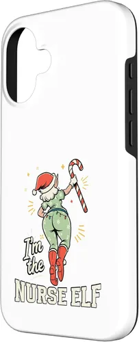 Vista 2 de I'm The Nurse Elf Funny Matching Family Christmas Group Case for iPhone 16