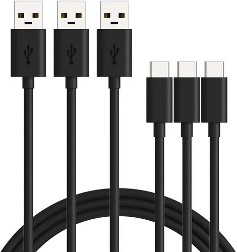 Vista 9 de Motorola Cable de carga y datos/datos USB-A 2.0 a USB-C de 3.3 pies