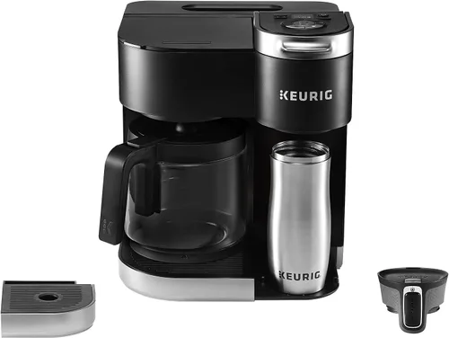 Vista 3 de Keurig K-Duo Single Serve K-Cup Pod & Carafe Coffee Maker, Black & K-Supreme SMART Coffee Maker, MultiStream Technology, Brews 6-12oz Cup Sizes