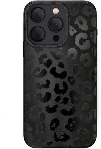 Vista 181 de VELVET CAVIAR Funda compatible con MagSafe para iPhone 15, probada en caídas de 10 pies, estampado de leopardo y amatista morada