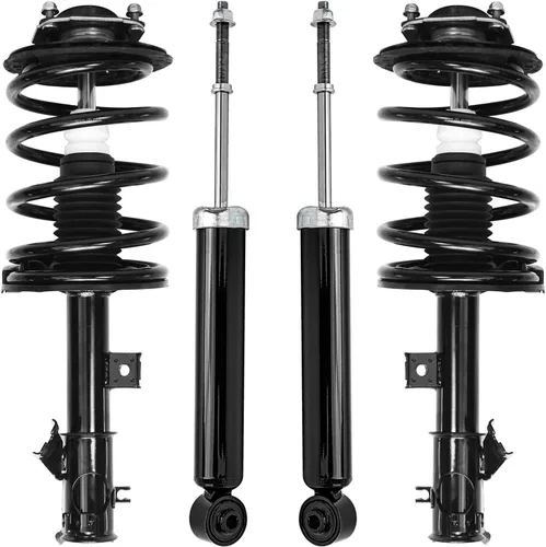 Vista 138 de Detroit Axle - Puntales y Amortiguadores para Chevy Traverse Buick Enclave GMC Acadia Saturn Outlook 2007-2012, 2 puntales delanteros con resorte