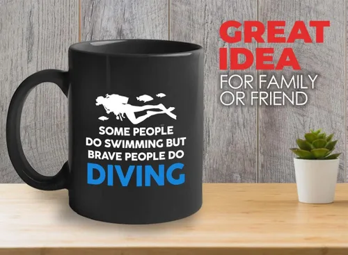 Vista 31 de Taza de café de buceo de 11 onzas, color negro, sumerge en la felicidad, actividades de respiración subacuática, pasatiempos, natación, ascenso