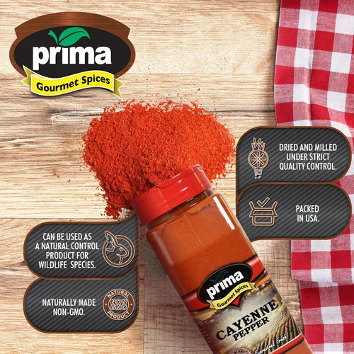 Vista 4 de Prima Spice - Pimienta de cayena en polvo a granel de 1 libra, 60,000 SHU (extra caliente), totalmente natural, sin gluten, pimienta roja molida