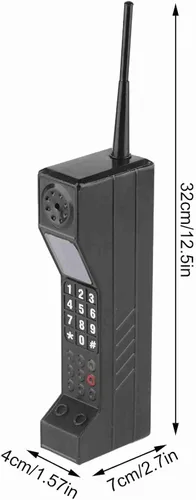 Vista 2 de Estink Metal Retro Brick Phone Model Prop para película y decoración del hogar Iron 80s Vintage teléfono celular réplica, equipo de estudio