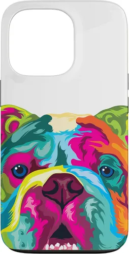 Vista 13 de Pop Art English Bulldog Dog Lover Bulldog Case for iPhone 17
