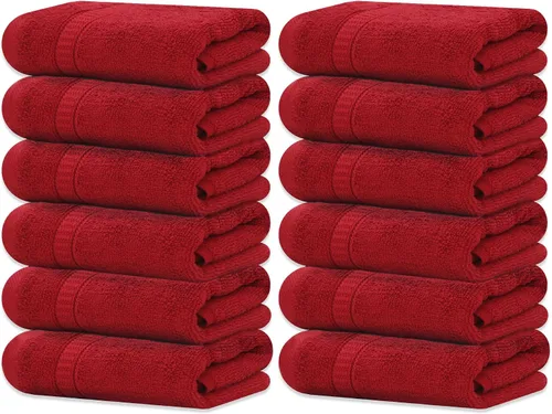 Vista 36 de GOLD TEXTILES Juego de 24 toallas de baño negras de alta absorción, multiusos, secado rápido, para piscina, gimnasio, hotel, spa