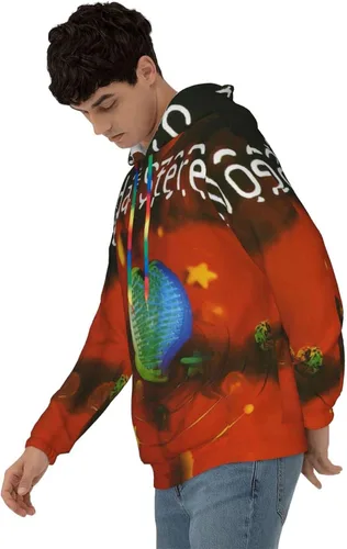 Vista 3 de Taijlao Soda - Sudadera con capucha y bolsillos para hombre, diseño de dinamo, con estampado 3D