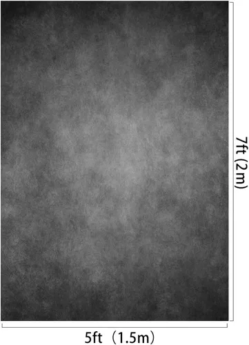 Vista 4 de Fondos de fotos de 5 × 7 pies, color gris claro, fondo abstracto para niños, baby shower, adultos, fotos de boda, retratos, telón de fondo, sesión