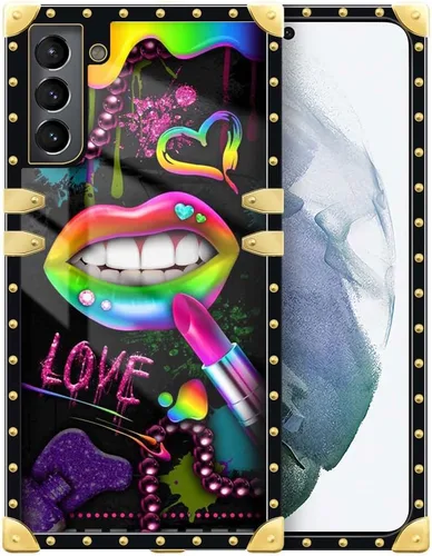 Vista 31 de Funda compatible con Samsung Galaxy S10 4G, TPU suave de lujo y parte trasera de policarbonato duro para niñas y mujeres, funda protectora a prueba