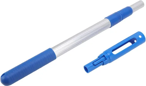 Vista 5 de TOPINCN Poste telescópico para piscina, poste telescópico de aluminio profesional de 3 secciones, mango de red desmontable para redes de espumadera