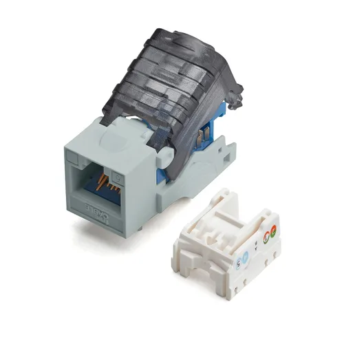 Vista 20 de TRUE CABLE Conector Keystone sin herramientas Cat5e, sin blindaje (UTP), PoE++ (4PPoE) 100W, certificación UL, verificado ETL, certificado ANSI/TIA