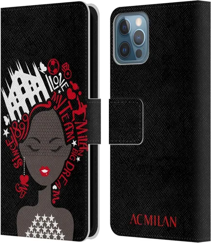 Vista 127 de Head Case Designs Officially Licensed AC Milan Dream Big Children Leather Wallet Case Compatible with Apple iPhone 11