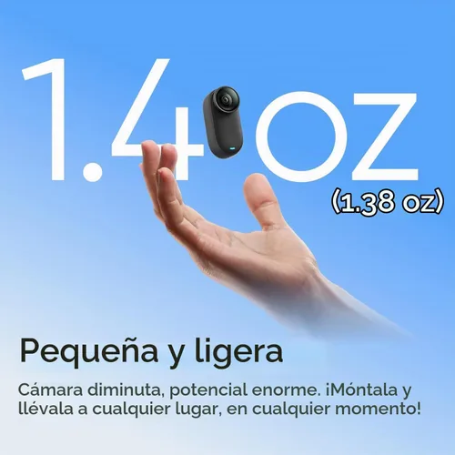 Vista 2 de Cámara de acción Insta360 GO 3S 4K Edición Estándar - Negro Medianoche, 128GB