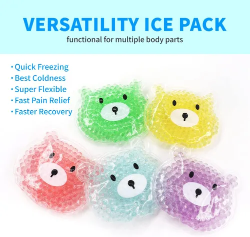 Vista 5 de 5 paquetes de hielo Boo Boo, paquete de hielo reutilizable, reducción de fiebre auxiliar, paquete frío caliente para lesiones, muelas del juicio