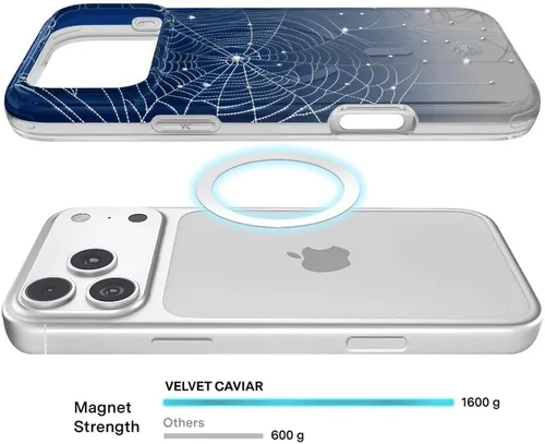 Vista 887 de VELVET CAVIAR Funda para iPhone 15, compatible con MagSafe, probada contra caídas de 10 pies, fundas protectoras de diseño, leopardo color rosa