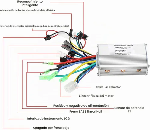 Vista 3 de VBESTLIFE Controlador Eléctrico Set, 36 48V 250 350W Universal Eléctrico Scooter Controlador LCD Split Meter